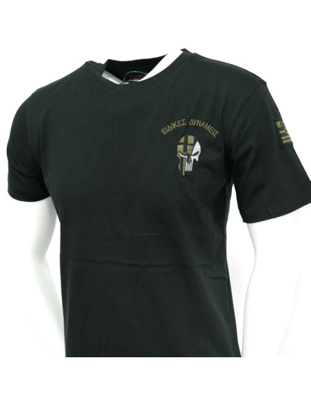 T-SHIRT ΜΑΥΡΟ ΕΙΔΙΚΕΣ ΔΥΝΑΜΕΙΣ PUNISHER