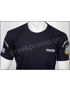 Τ-SHIRT ΜΠΛΕ POLICE 100% ΒΑΜΒ 2