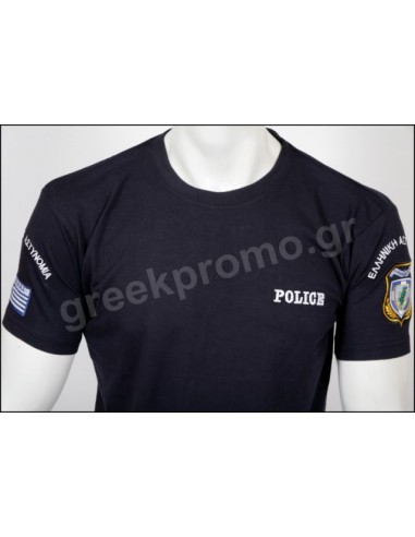 Τ-SHIRT ΜΠΛΕ POLICE 100% ΒΑΜΒ