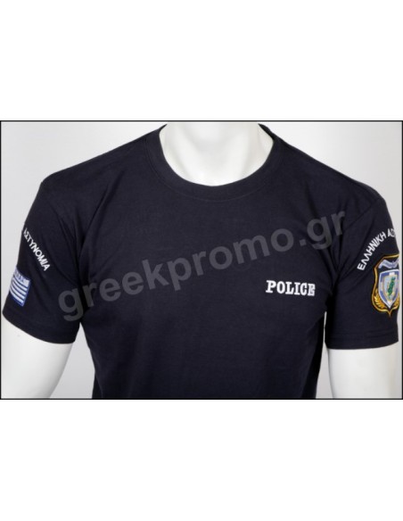 Τ-SHIRT ΜΠΛΕ POLICE 100% ΒΑΜΒ