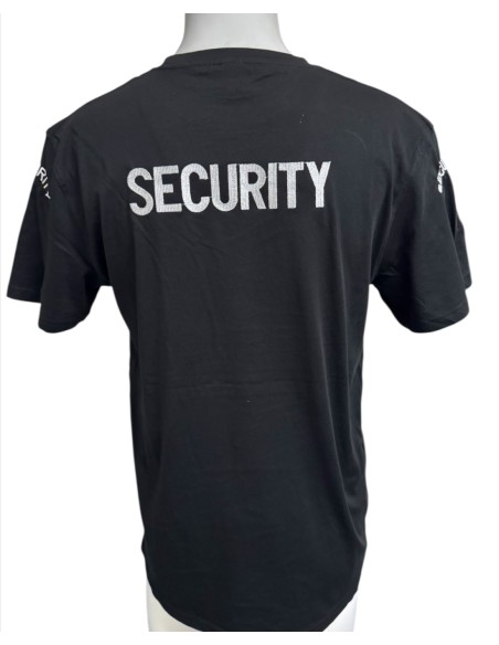 Τ-SHIRT ΜΑΥΡΟ SECURITY ΠΛΑΤΗ ΙΣΙΟ