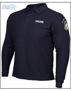 POLO ΜΠΛΕ ΜΑΚΡΥΜΑΝΙΚΟ ΑΣΤΥΝΟΜΙΑΣ 65%POL-35%COTTON 2