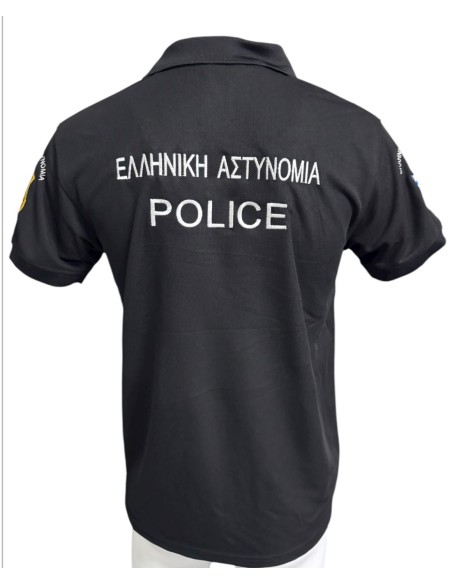 POLO ΜΑΥΡΟ  QUICK DRY ΑΣΤΥΝΟΜΙΑΣ