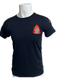 Τ-SHIRT QUICK DRY ΜΠΛΕ ΠΥΡΟΣΒΕΣΤΙΚΗΣ+FIRE CORPS 2