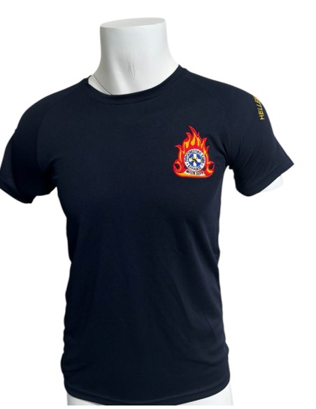 Τ-SHIRT QUICK DRY ΜΠΛΕ ΠΥΡΟΣΒΕΣΤΙΚΗΣ+FIRE CORPS