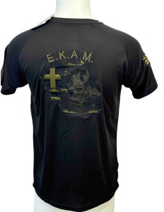Τ-SHIRT ΜΑΥΡΟ QUICK DRY ΕΚΑΜ ΧΑΡΤΗΣ ΑΝΔΡΑΣ ΟΠΛΟ
