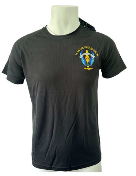 T-SHIRT QUICK DRY ΜΑΥΡΟ 1η ΜΟΙΡΑ ΚΑΤΑΔΡΟΜΩΝ ΚΡΑΝΟΣ ΚΡΗΤΗ