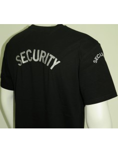 Τ-SHIRT ΜΑΥΡΟ SECURITY ΠΛΑΤΗ ΤΟΞΟ