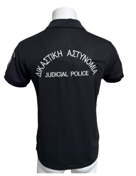 POLO ΜΑΥΡΟ QUICK DRY ΔΙΚΑΣΤΙΚΗ ΑΣΤΥΝΟΜΙΑ JUDICIAL POLICE 2024
