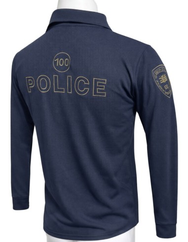 POLO ΜΑΚΡΥΜΑΝΙΚΟ ΜΠΛΕ  ΑΜΕΣΗ ΔΡΑΣΗ 100 ΜΑΝΙΚΙΑ ΧΩΡΙΣ ΓΡΑΜΜΑΤΑ QUICK DRY