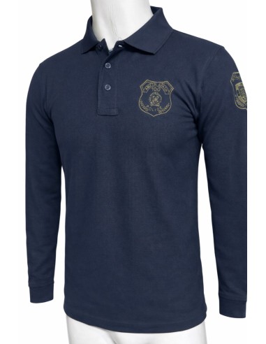 POLO ΜΑΚΡΥΜΑΝΙΚΟ ΜΠΛΕ  ΑΜΕΣΗ ΔΡΑΣΗ 100 ΜΑΝΙΚΙΑ ΧΩΡΙΣ ΓΡΑΜΜΑΤΑ QUICK DRY