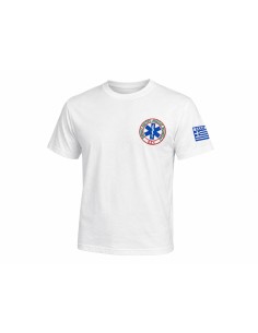 T-SHIRT  ΛΕΥΚΟ ΕΚΑΒ ΣΤΗΘΟΣ +ΠΛΑΤΗ ΓΡΑΜΜΑΤΑ + ΣΗΜΑΙΑ 2