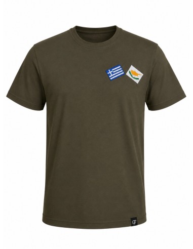 T-SHIRT ΧΑΚΙ ΑΕΤΟΣ ΣΗΜΑΙΑ ΕΛΛΑΔΑ ΑΓΚΑΘΙΑ